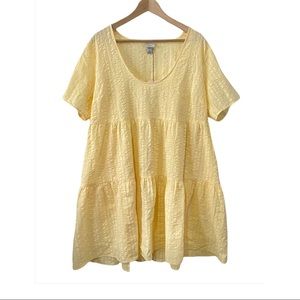 🌻A New Day Yellow Babydoll Mini-Dress NWT🌻